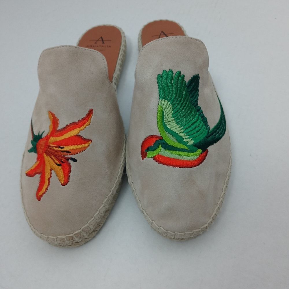 Aquatalia Blair Espadrille Embroidered Flat - Picture 10 of 13